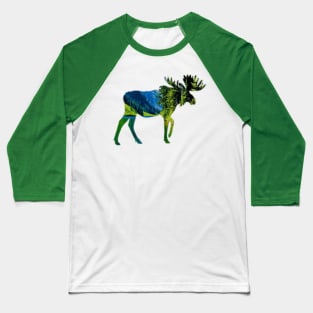 Nature Moose Baseball T-Shirt